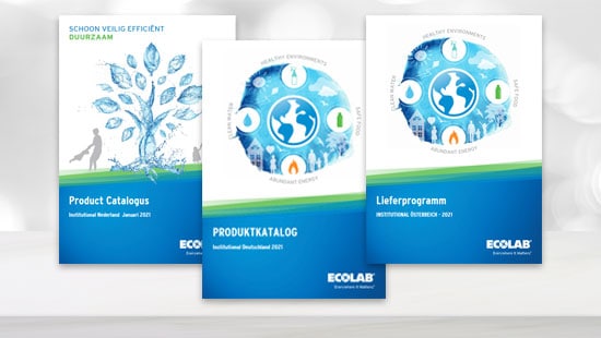 Picture of our Ecolab Institutional product catalogue