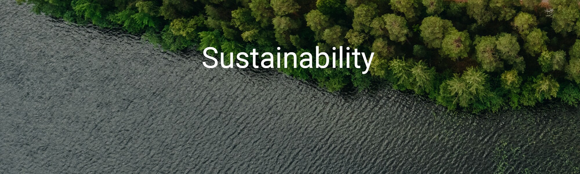 An arial image of a forest and river