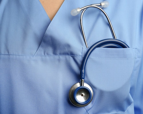 a doctor close up