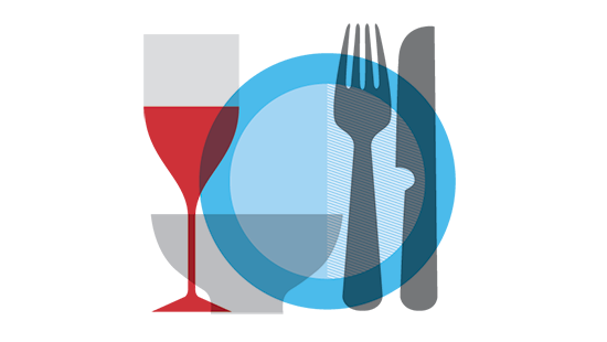 diningseticonwithwineglass