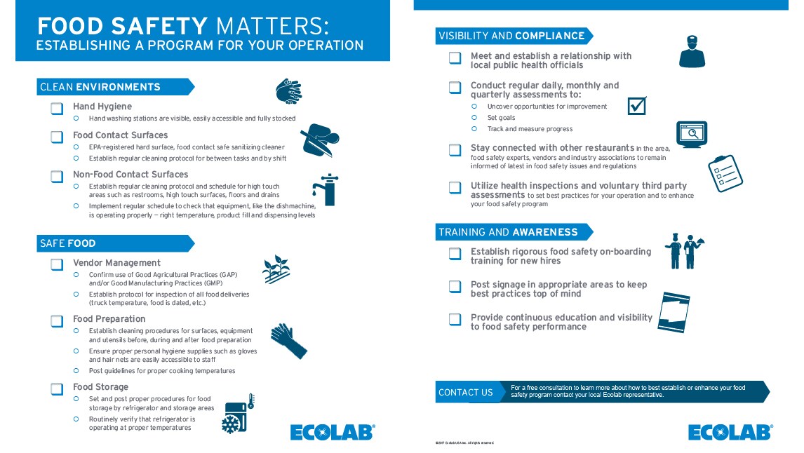 Food Safety Matters Ecolab