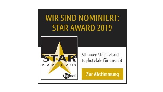 Nominiert für den Top hotel STAR Award 2019