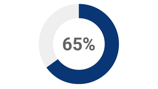 65% Donut Chart
