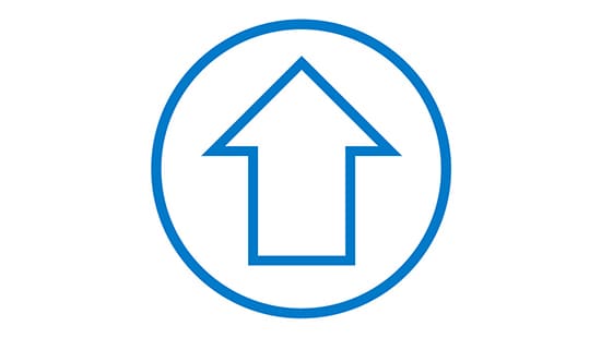 eRio icon arrow up